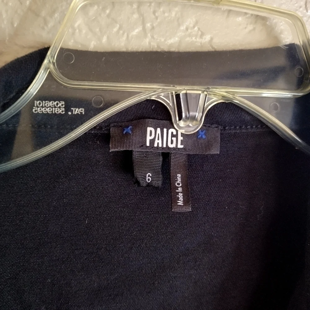 Paige Mayslie Shortsleeve Jumpsuit Washed Black sz 6
